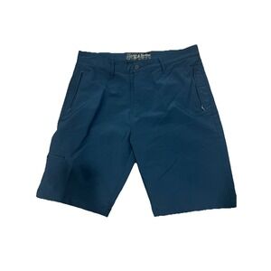 Hudson & Barrow Performance Tech Navy Shorts size 32 Men's